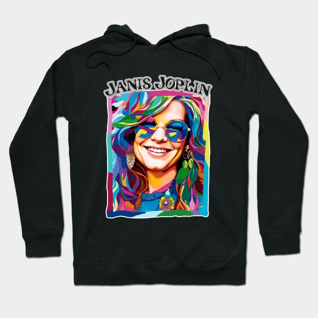 JANIS JOPLIN HIPPIE CHIC Hoodie by DISCO DISCO MX